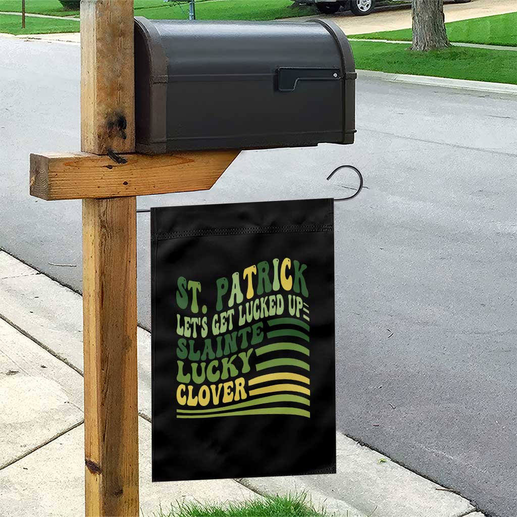 Lets Get Lucked Up Garden Flag Funny St Patricks Day TS12 Print Your Wear