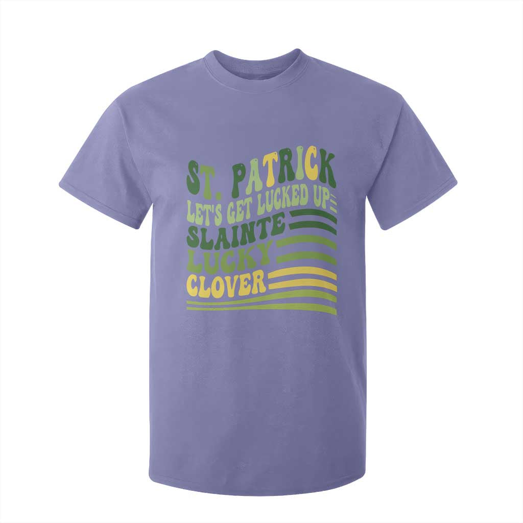 Lets Get Lucked Up T Shirt For Kid Funny St Patricks Day TS12 Violet Print Your Wear