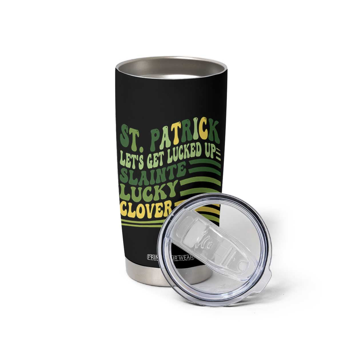 Lets Get Lucked Up Tumbler Cup Funny St Patricks Day TS12 Print Your Wear