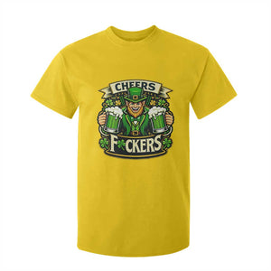 Cheers Fckers T Shirt For Kid Funny Leprechaun St Patricks Day Party TS12 Daisy Print Your Wear
