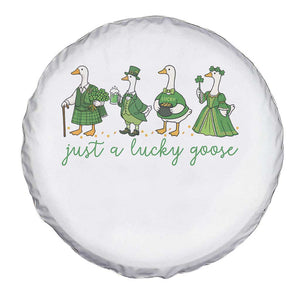 Just A Lucky Goose Spare Tire Cover Funny St Patricks Day Irish Gift TS12 Print Your Wear