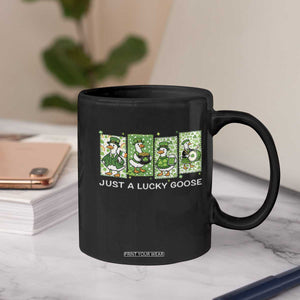 Just A Lucky Goose Coffee Mug Funny Irish Crew St Patricks Day TS12 Print Your Wear