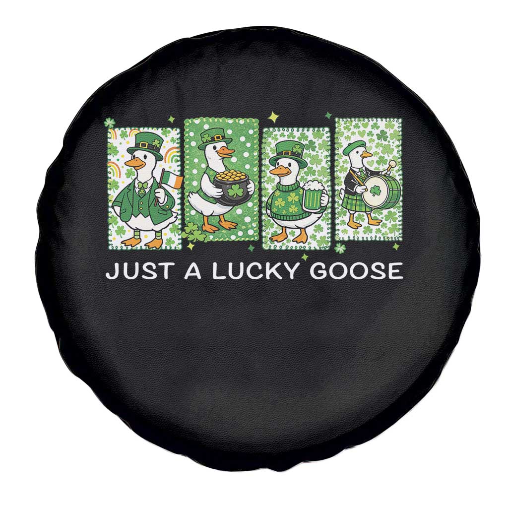Just A Lucky Goose Spare Tire Cover Funny Irish Crew St Patricks Day TS12 Print Your Wear