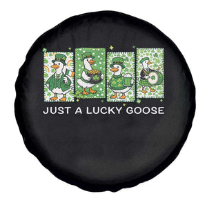 Just A Lucky Goose Spare Tire Cover Funny Irish Crew St Patricks Day TS12 Print Your Wear