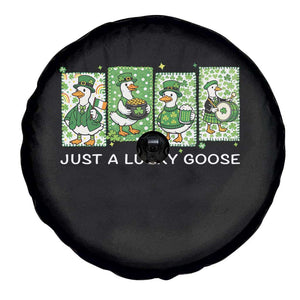 Just A Lucky Goose Spare Tire Cover Funny Irish Crew St Patricks Day TS12 Print Your Wear