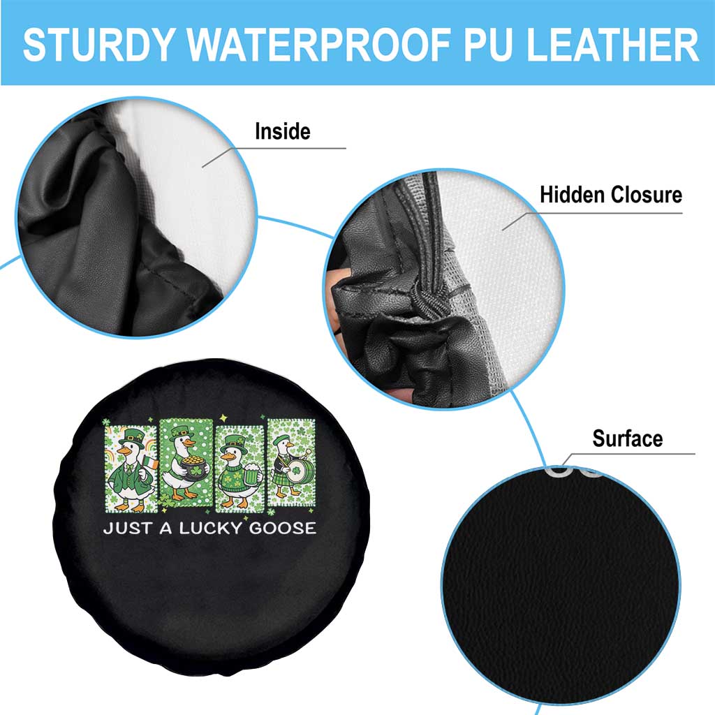 Just A Lucky Goose Spare Tire Cover Funny Irish Crew St Patricks Day TS12 Print Your Wear
