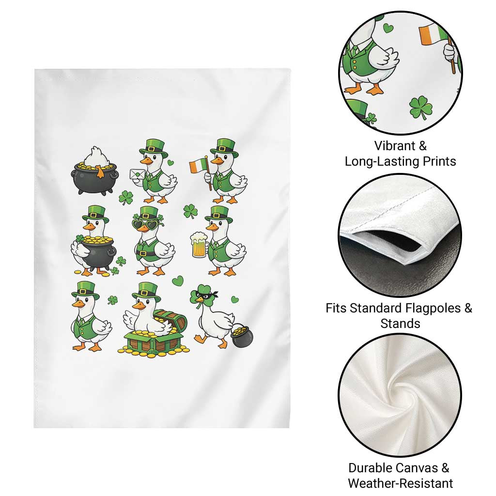 St Patricks Day Goose Crew Irish Celebration Garden Flag TS12 Print Your Wear