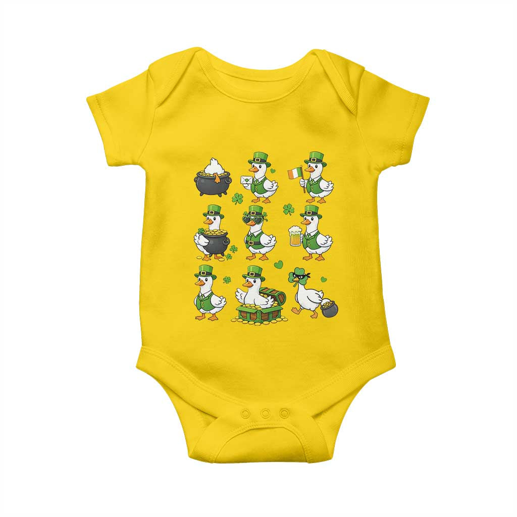 St Patricks Day Goose Crew Irish Celebration Baby Onesie TS12 Daisy Print Your Wear