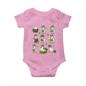 St Patricks Day Goose Crew Irish Celebration Baby Onesie TS12 Light Pink Print Your Wear