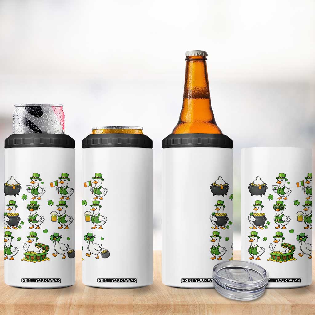 St Patricks Day Goose Crew Irish Celebration 4 in 1 Can Cooler Tumbler TS12 Print Your Wear