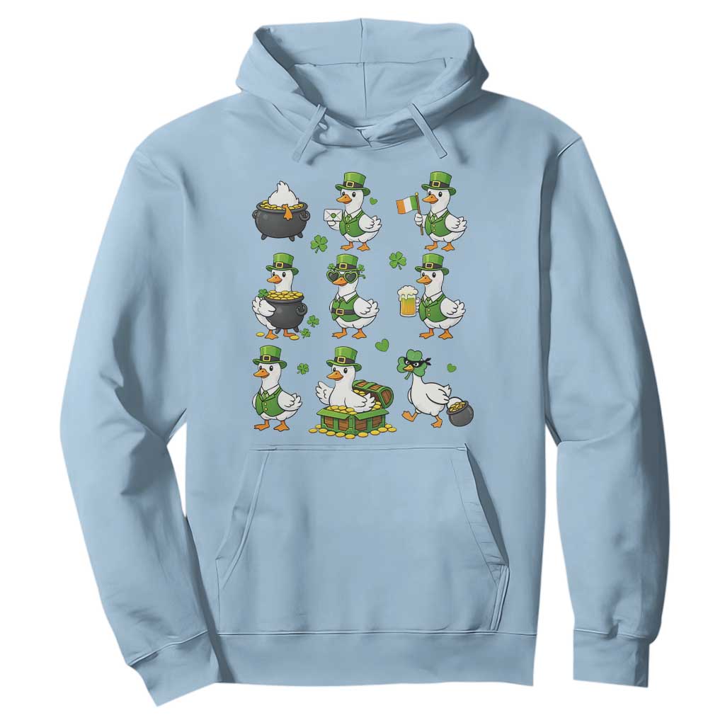 St Patricks Day Goose Crew Irish Celebration Hoodie TS12 Light Blue Print Your Wear