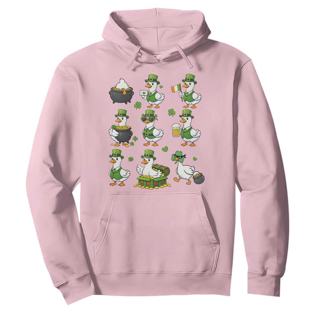 St Patricks Day Goose Crew Irish Celebration Hoodie TS12 Light Pink Print Your Wear