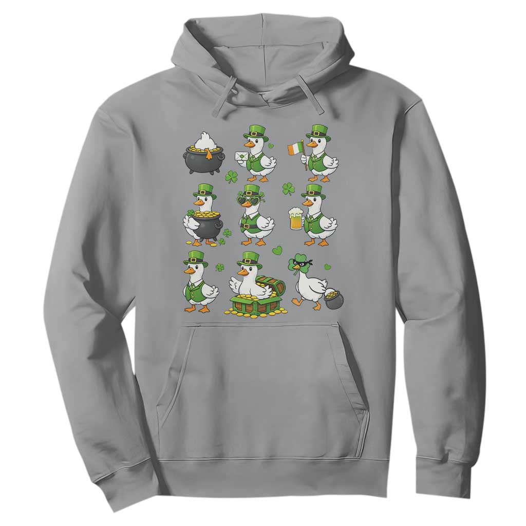 St Patricks Day Goose Crew Irish Celebration Hoodie TS12 Sport Gray Print Your Wear