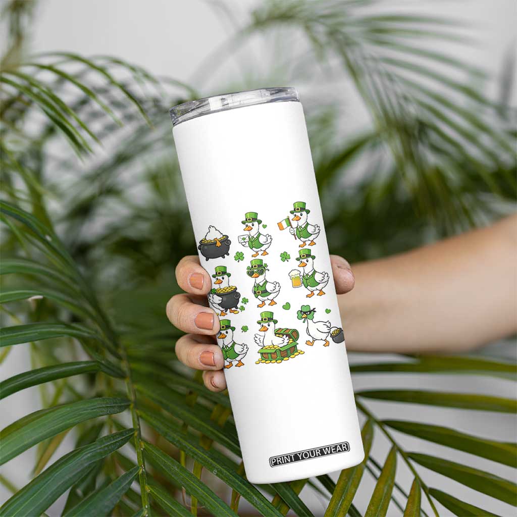 St Patricks Day Goose Crew Irish Celebration Skinny Tumbler TS12 Print Your Wear