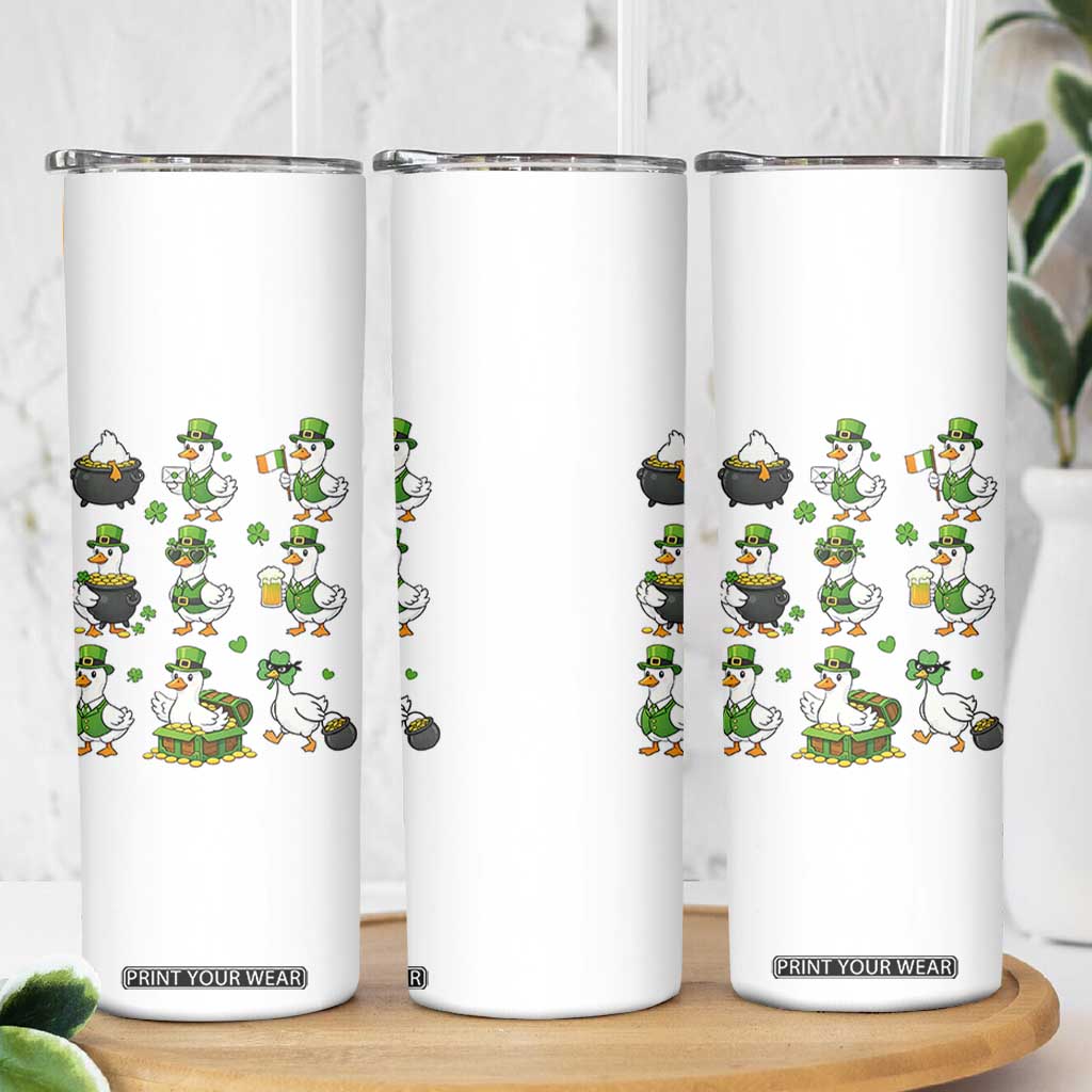 St Patricks Day Goose Crew Irish Celebration Skinny Tumbler TS12 Print Your Wear