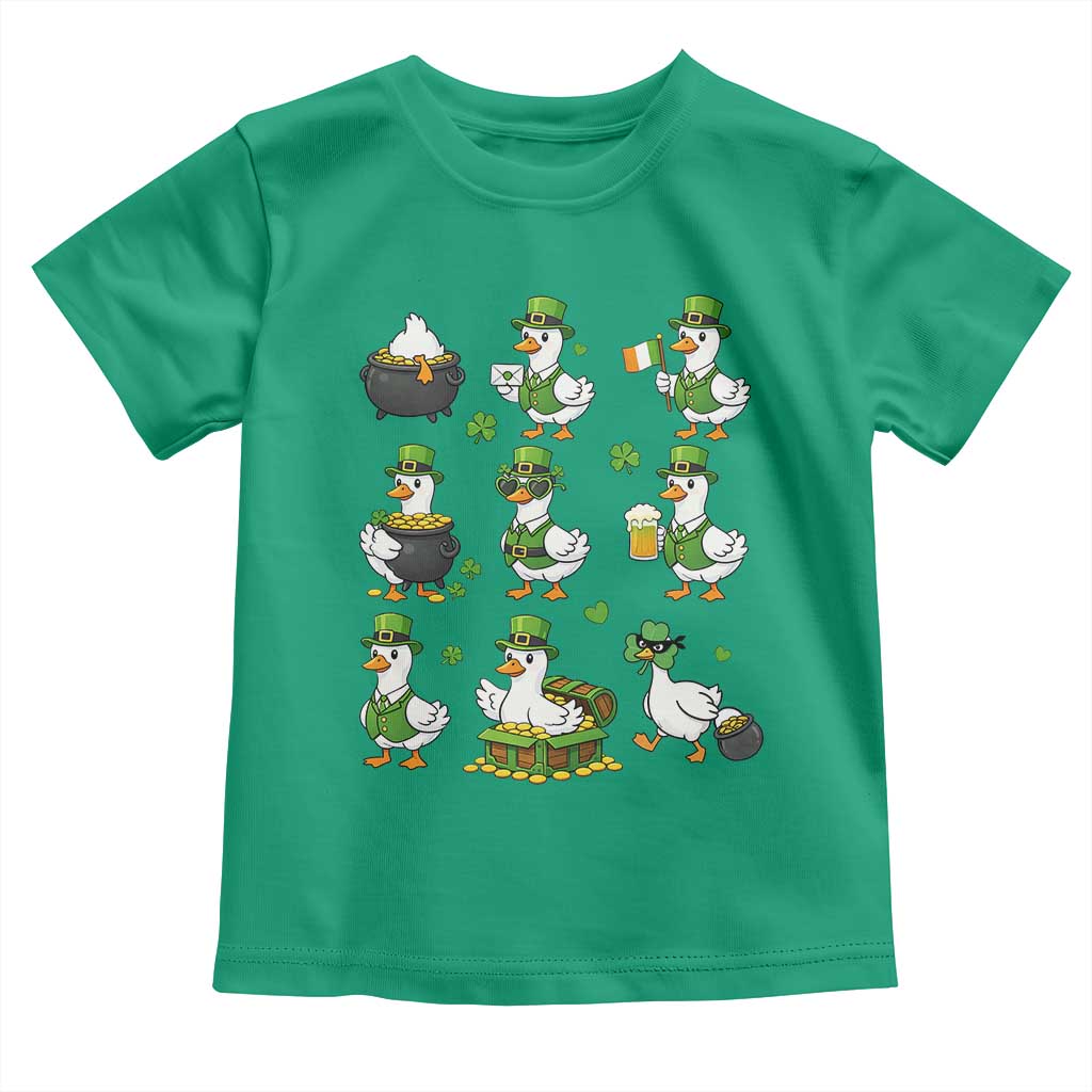 St Patricks Day Goose Crew Irish Celebration Toddler T Shirt TS12 Irish Green Print Your Wear