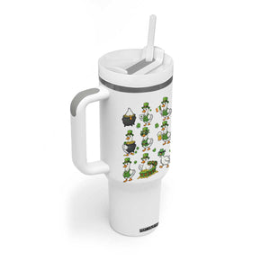 St Patricks Day Goose Crew Irish Celebration Tumbler With Handle TS12 Print Your Wear