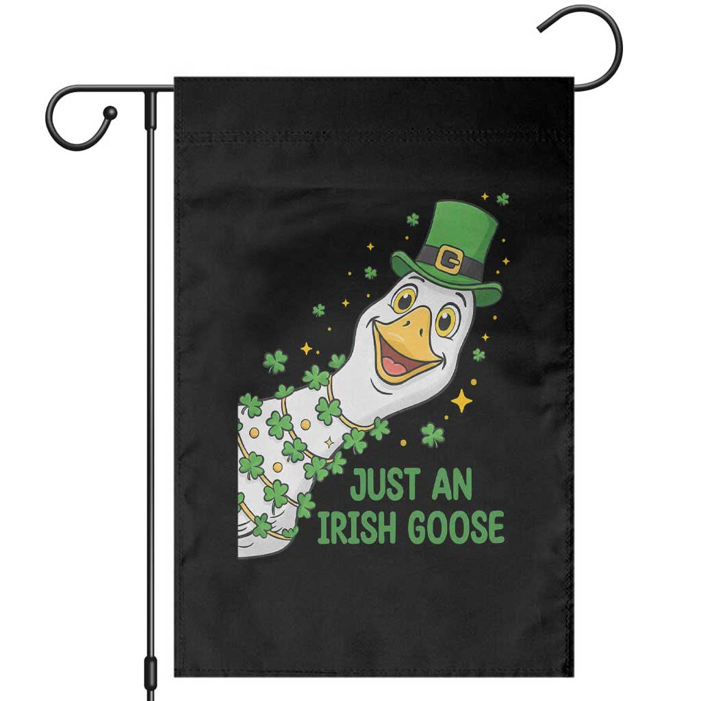 Just An Irish Goose Garden Flag Funny St Patricks Day TS12 Black Print Your Wear