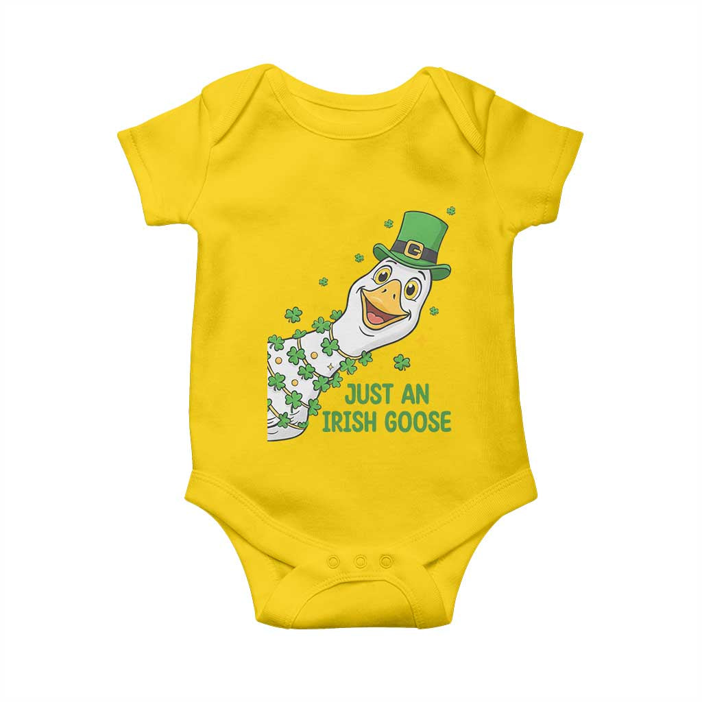 Just An Irish Goose Baby Onesie Funny St Patricks Day TS12 Daisy Print Your Wear
