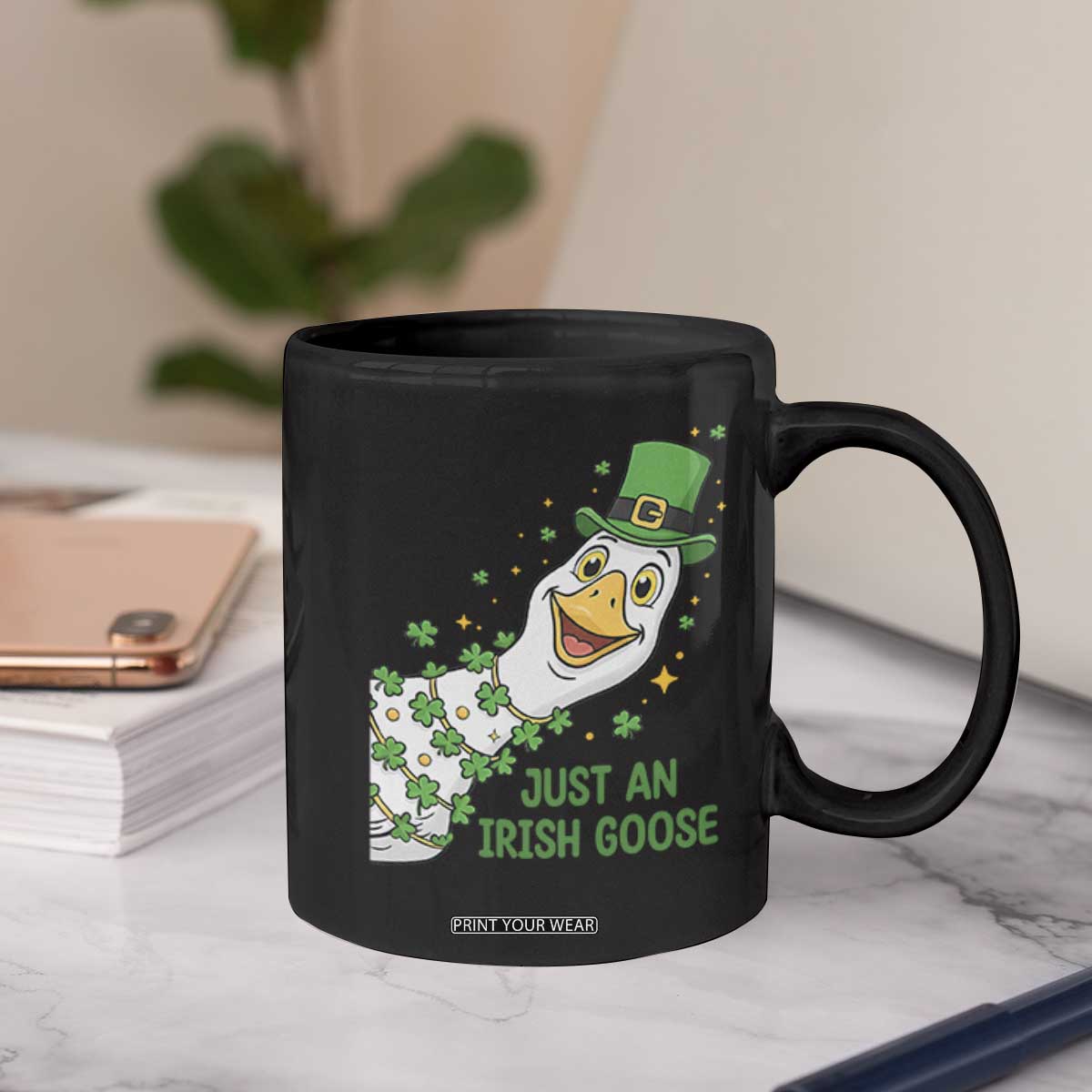 Just An Irish Goose Coffee Mug Funny St Patricks Day TS12 Print Your Wear