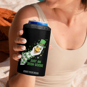 Just An Irish Goose 4 in 1 Can Cooler Tumbler Funny St Patricks Day TS12 Print Your Wear