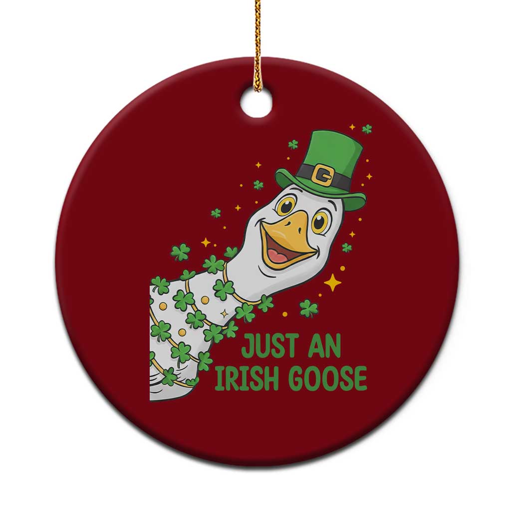 Just An Irish Goose Ceramic Ornament Funny St Patricks Day TS12 1pc Red Print Your Wear