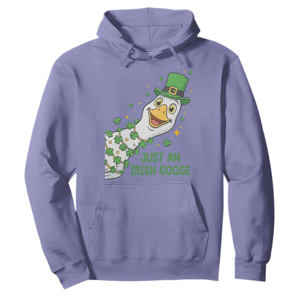 Just An Irish Goose Hoodie Funny St Patricks Day TS12 Violet Print Your Wear