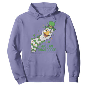 Just An Irish Goose Hoodie Funny St Patricks Day TS12 Violet Print Your Wear