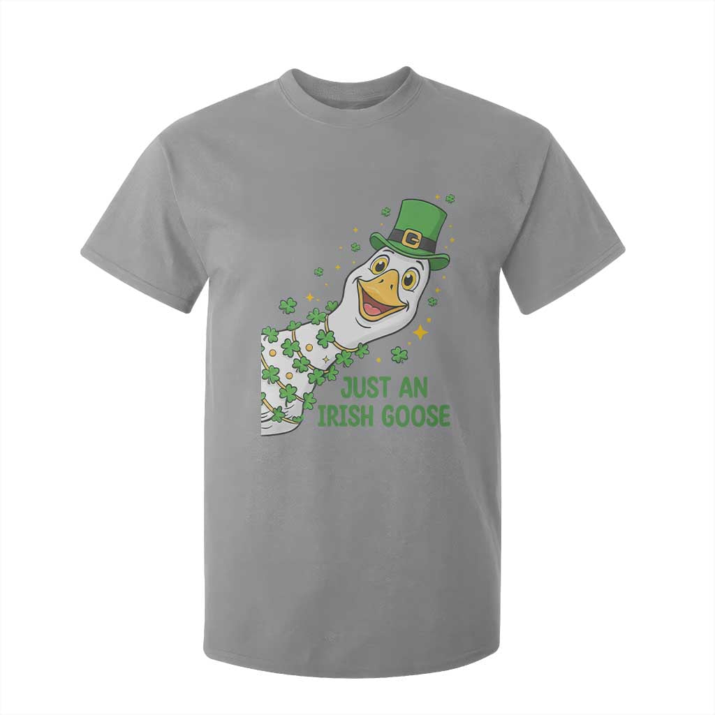 Just An Irish Goose T Shirt For Kid Funny St Patricks Day TS12 Sport Gray Print Your Wear