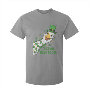 Just An Irish Goose T Shirt For Kid Funny St Patricks Day TS12 Sport Gray Print Your Wear