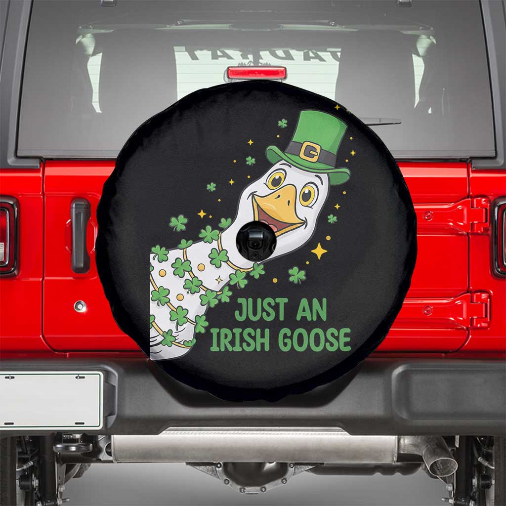 Just An Irish Goose Spare Tire Cover Funny St Patricks Day TS12 Black Print Your Wear