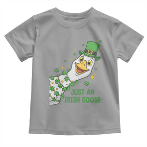 Just An Irish Goose Toddler T Shirt Funny St Patricks Day TS12 Sport Gray Print Your Wear