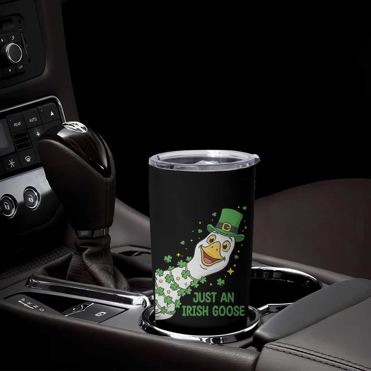 Just An Irish Goose Tumbler Cup Funny St Patricks Day TS12 Print Your Wear