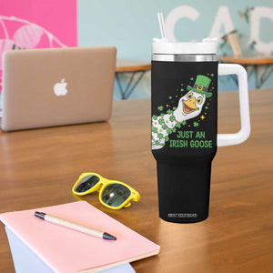 Just An Irish Goose Tumbler With Handle Funny St Patricks Day TS12 Print Your Wear