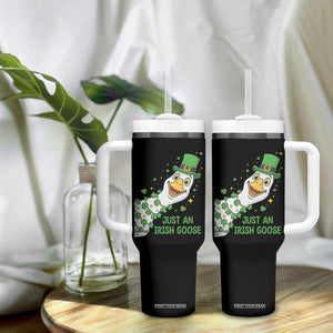 Just An Irish Goose Tumbler With Handle Funny St Patricks Day TS12 Print Your Wear