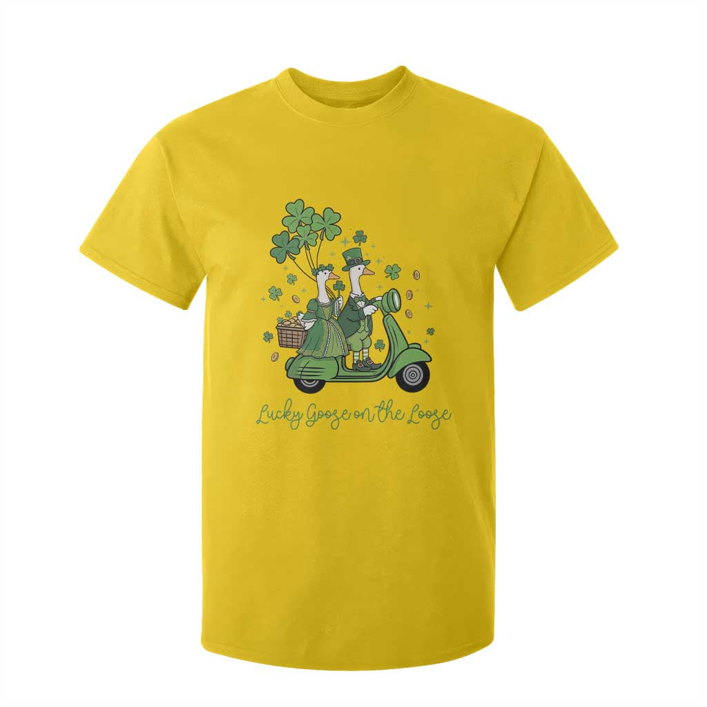 Lucky Goose On The Loose T Shirt For Kid St Patricks Day Irish Pride TS12 Daisy Print Your Wear