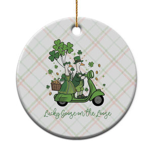Lucky Goose On The Loose Ceramic Ornament St Patricks Day Irish Pride TS12 1pc Christmas Plaid Print Your Wear