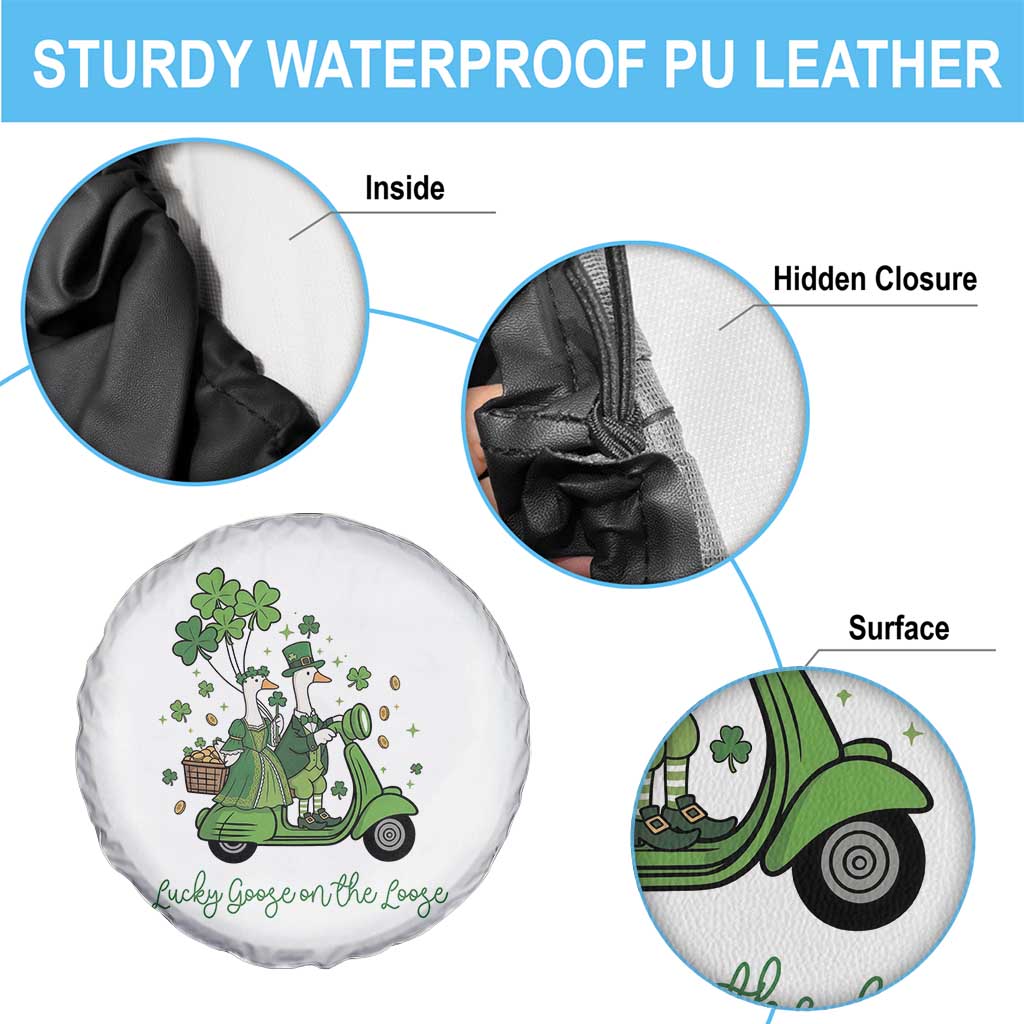 Lucky Goose On The Loose Spare Tire Cover St Patricks Day Irish Pride TS12 Print Your Wear