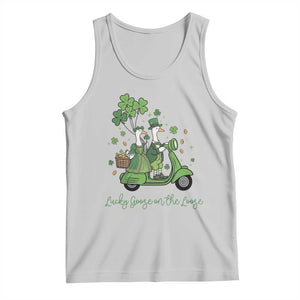 Lucky Goose On The Loose Tank Top St Patricks Day Irish Pride TS12 Ash Print Your Wear