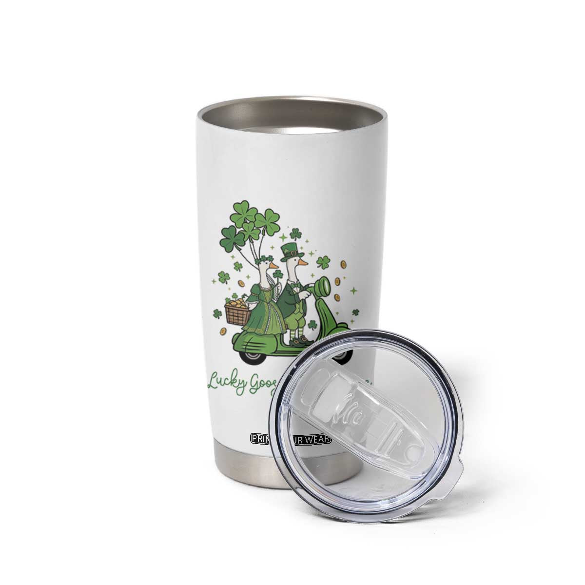 Lucky Goose On The Loose Tumbler Cup St Patricks Day Irish Pride TS12 Print Your Wear