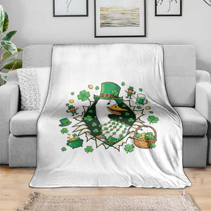 Funny Silly Irish Goose Throw Blanket St Patricks Day Celebration TS12 Print Your Wear