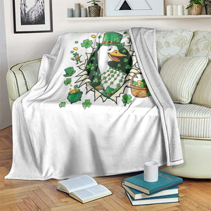 Funny Silly Irish Goose Throw Blanket St Patricks Day Celebration TS12 Print Your Wear