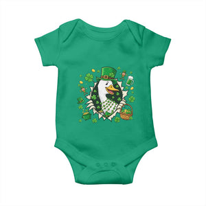 Funny Silly Irish Goose Baby Onesie St Patricks Day Celebration TS12 Irish Green Print Your Wear
