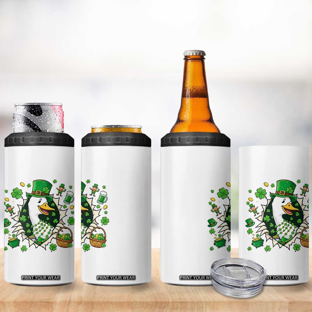 Funny Silly Irish Goose 4 in 1 Can Cooler Tumbler St Patricks Day Celebration TS12 Print Your Wear