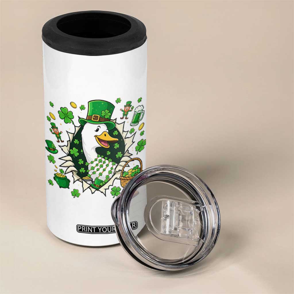 Funny Silly Irish Goose 4 in 1 Can Cooler Tumbler St Patricks Day Celebration TS12 Print Your Wear