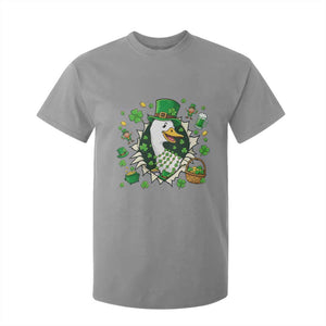 Funny Silly Irish Goose T Shirt For Kid St Patricks Day Celebration TS12 Sport Gray Print Your Wear
