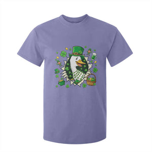 Funny Silly Irish Goose T Shirt For Kid St Patricks Day Celebration TS12 Violet Print Your Wear