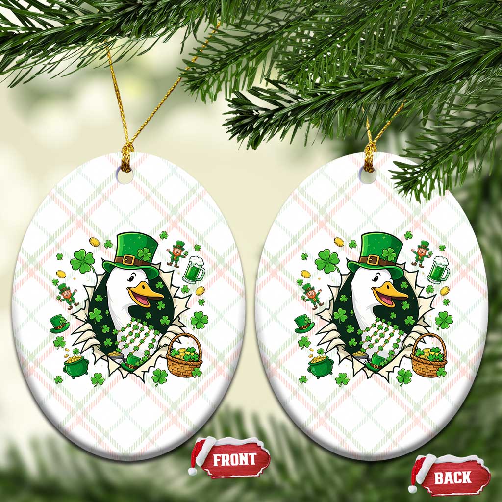 Funny Silly Irish Goose Ceramic Ornament St Patricks Day Celebration TS12 Print Your Wear