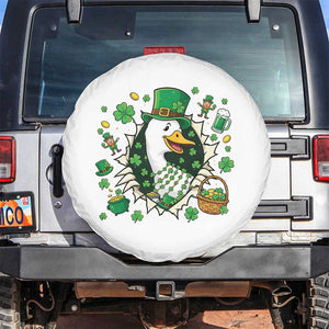 Funny Silly Irish Goose Spare Tire Cover St Patricks Day Celebration TS12 No hole White Print Your Wear