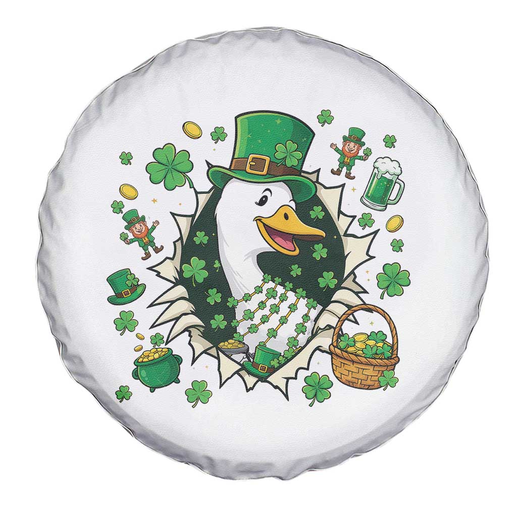 Funny Silly Irish Goose Spare Tire Cover St Patricks Day Celebration TS12 Print Your Wear